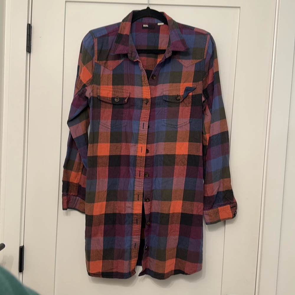 Long, cozy flannel with pockets
